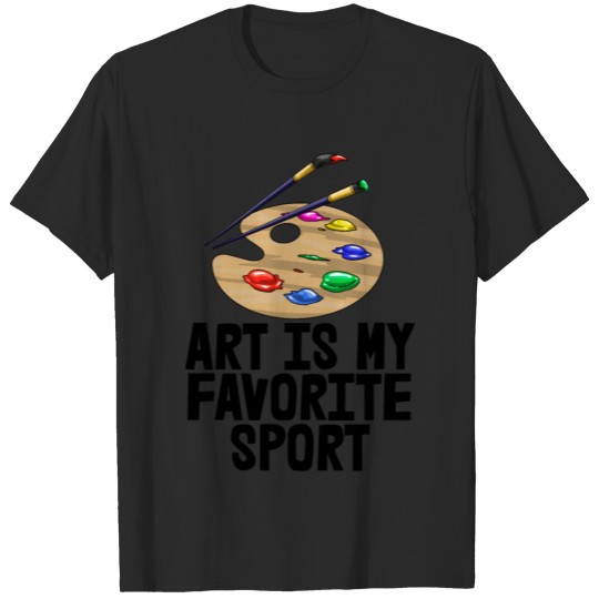 Art Is My Favorite Sport Color Palette T-shirt