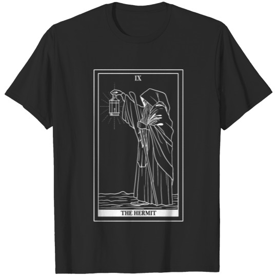 Tarot Card The Hermit Fortune Teller Occult Witch T-shirt