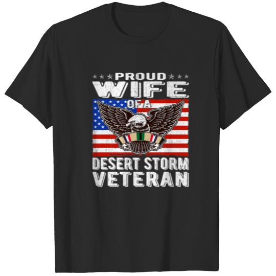 Veteran-Proud Wife Of Desert Storm Veteran Gulf Wa T-shirt