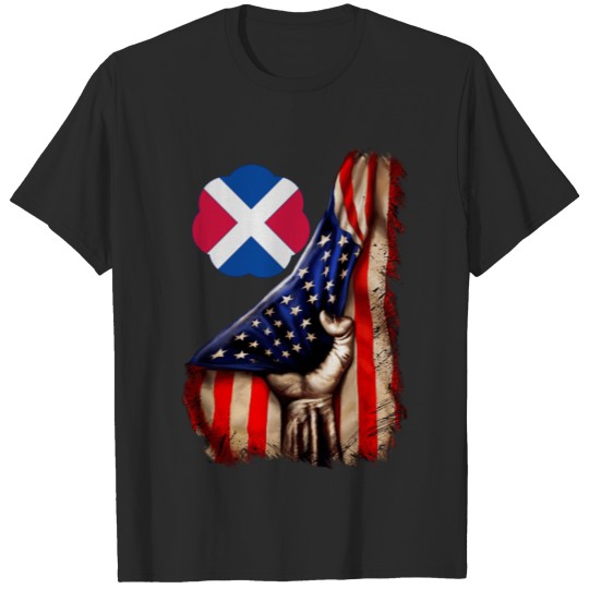 17th Infantry Division American Flag T-shirt