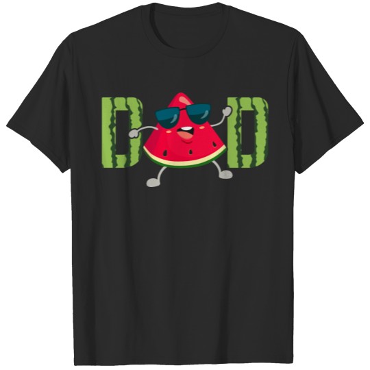 Dancing Watermelon Dad Funny Melon Father T-shirt