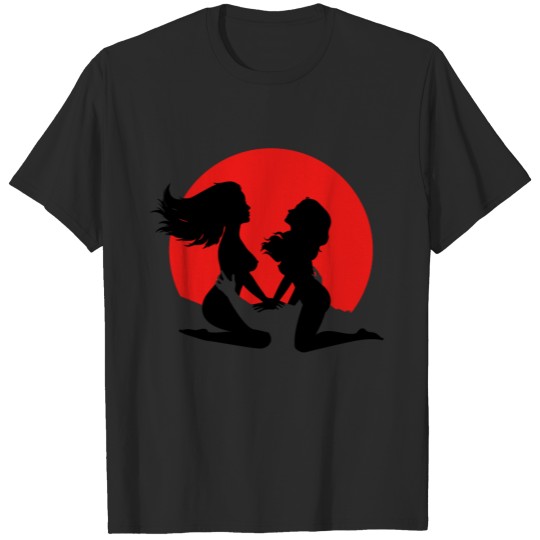 Threesome Sun (Black) T-shirt