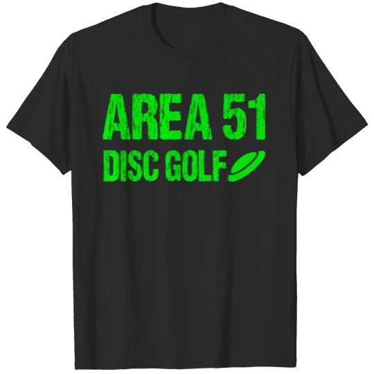 Retro Area 51 Disc Golf Roswell Alien UFO Saucer T-shirt