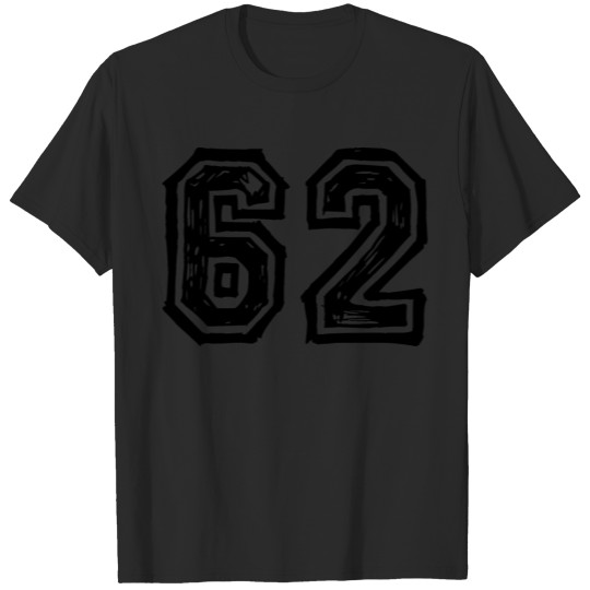 62 number jersey T-shirt