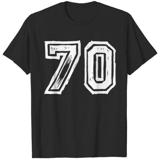 70 number jersey T-shirt