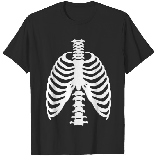 Skeleton Rib Cage Halloween Spooky Bones T-Shirt T-shirt