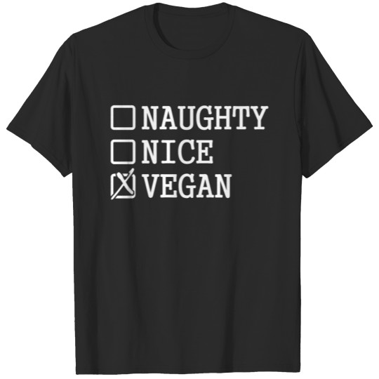Naughty Nice Vegan / Vegan Christmas T-shirt