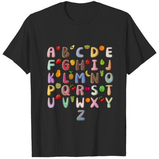 Alphabet Neighborhood Alphabet Learning Kindergart T-shirt