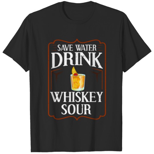 Whiskey Sour Recipe Cocktail Drink Mix T-shirt