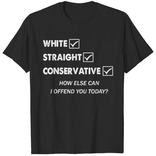 Republican Gifts Men Women White Straight T-shirt