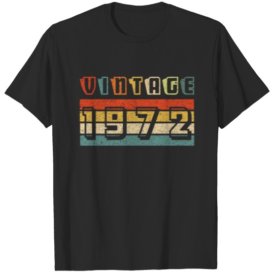 Vintage Aesthetic Retro 72 1972 Classic T-shirt