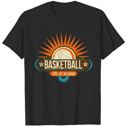 Sport Basketball Play Hard T-shirt