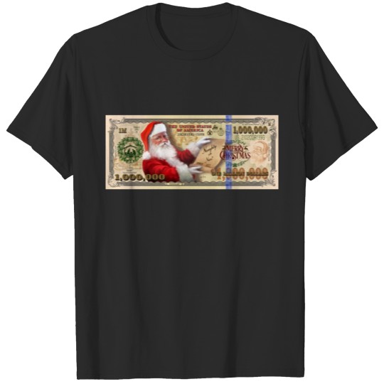 Santa Million Dollar Bill T-shirt