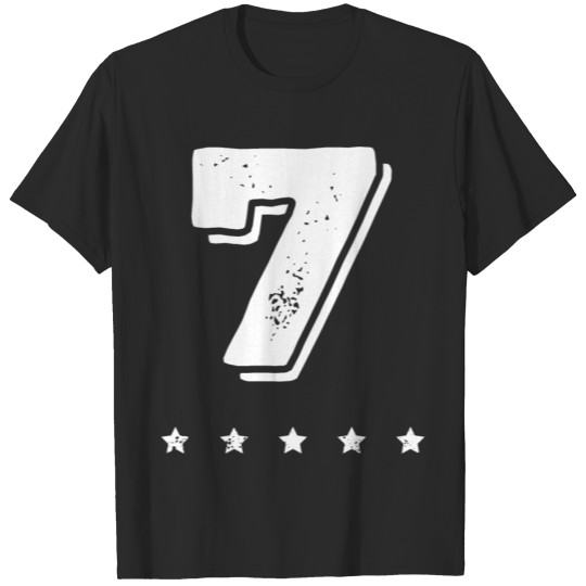 7 number jersey T-shirt