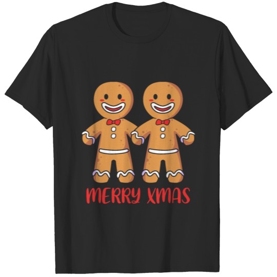 Christmas Crew Merry Xmas Gingerbread T-shirt