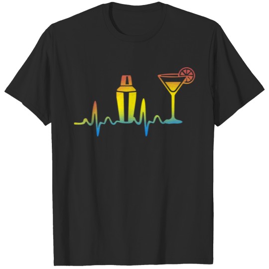 Bartender Heartbeat Funny Bartending Lover T-shirt