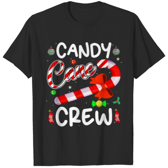 Candy Cane Crew Funny Christmas Candy Lover X mas T-shirt