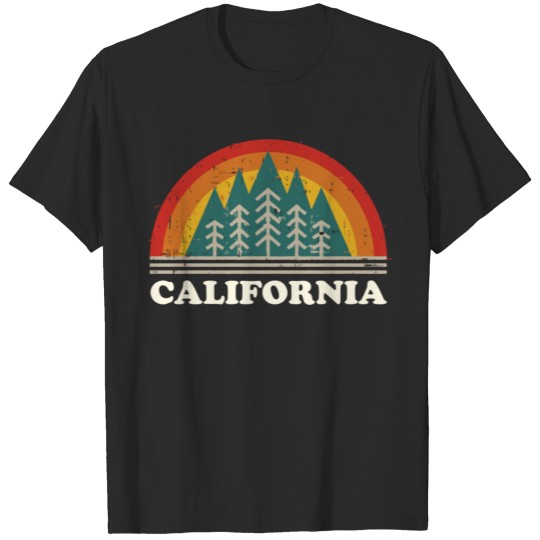 California Vintage Sunset Outdoors Hiking Souvenir T-shirt