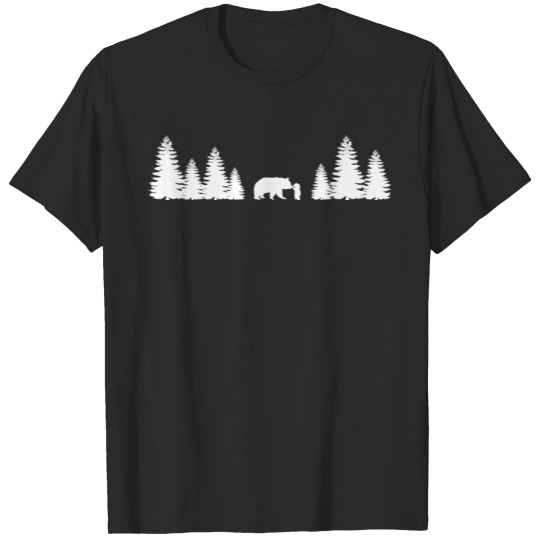 Bear with Cub in Forest T-shirt