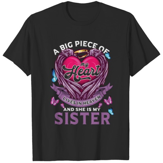 A Big Piece Of My Heart Lives In Heaven And She T-shirt