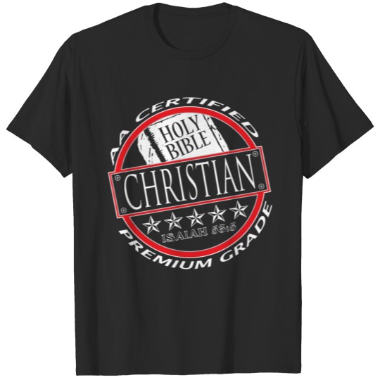 AA Certified Christian-(For Black Shirt) T-shirt