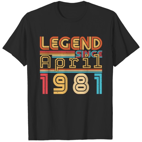 1981 April Birthday Greeting T-shirt