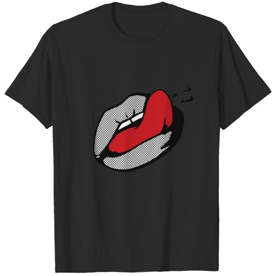 Lips licking T-shirt