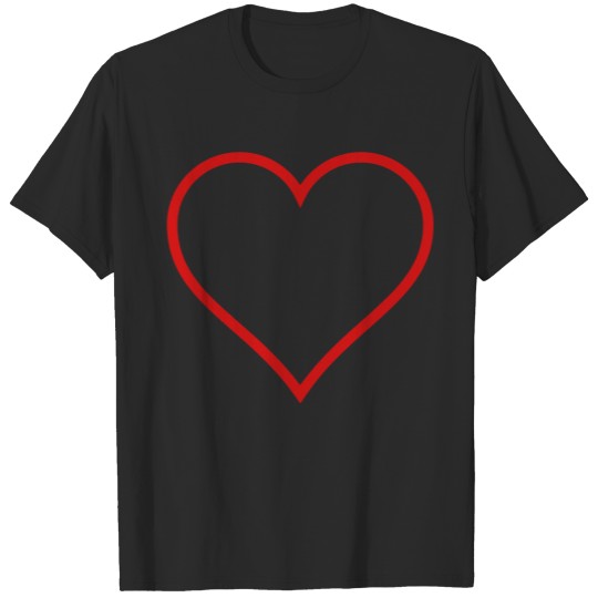Red Hollow Heart T-shirt