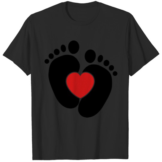 Baby heart feet T-shirt