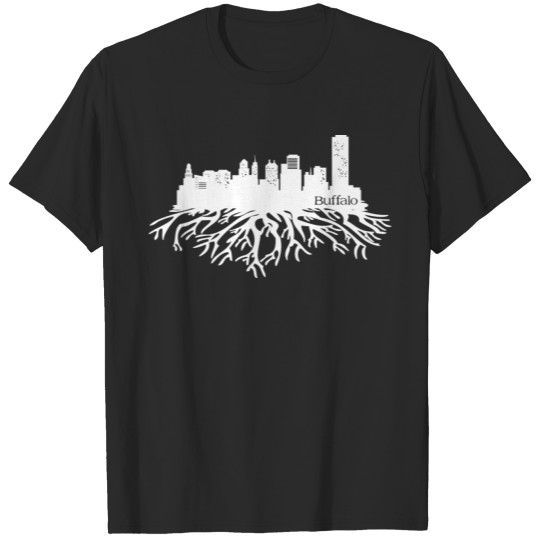 Buffalo New York Skyline Clothing Apparel Shirts T-shirt
