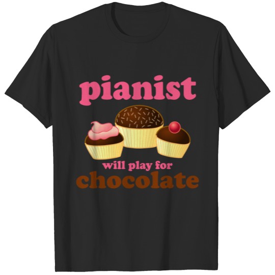 Piano Chocolate Music Quote T-shirt