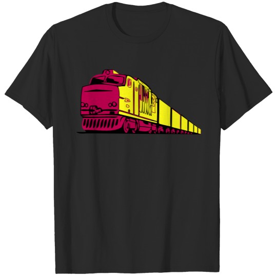 Freight railway locomotive T-shirt