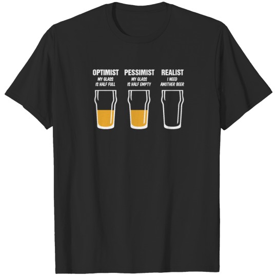 Realist Beer Glass T-shirt