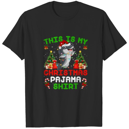 This Is My Christmas Pajama Catfish Christmas T-shirt