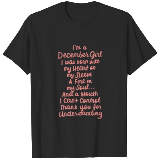 December Girl December Birthday T-shirt