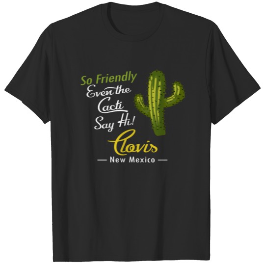 Clovis Cactus Funny Retro T-shirt
