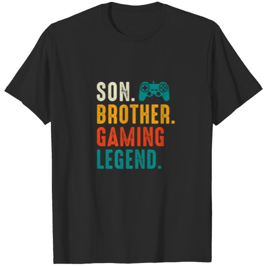 Son Brother Gaming Legend Vintage Teenage Boys 8 1 T-shirt