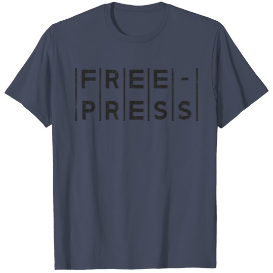 Free Press Protect Freedom Of Speech bk T-shirt