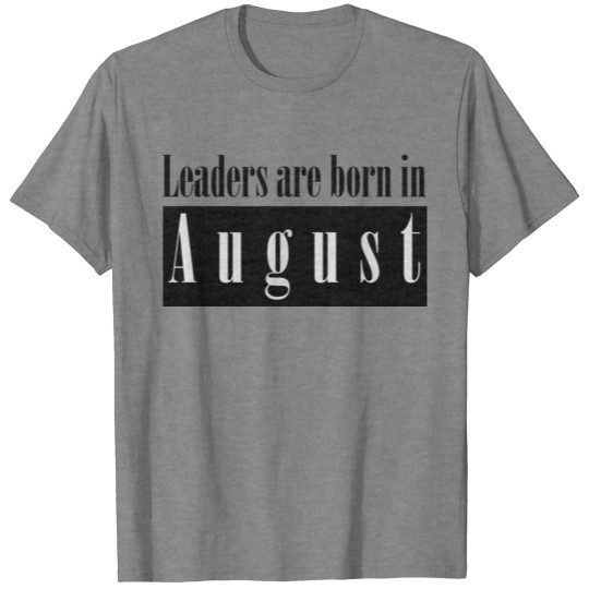 August T-shirt, August T-shirt