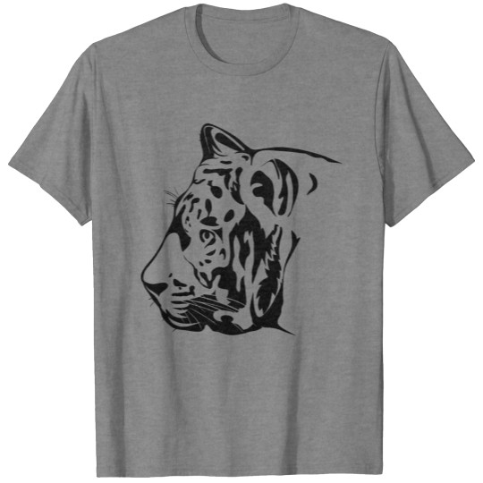Black and white animals vector tattoo animals head T-shirt