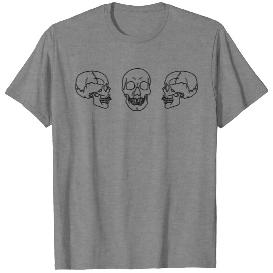 Skull Trio Anatomy Medicine Gift T-shirt
