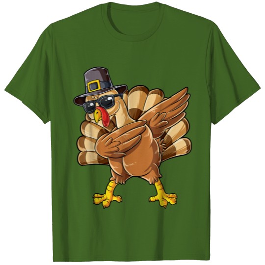 Dabbing Turkey Thanksgiving Day Gifts T-Shirt