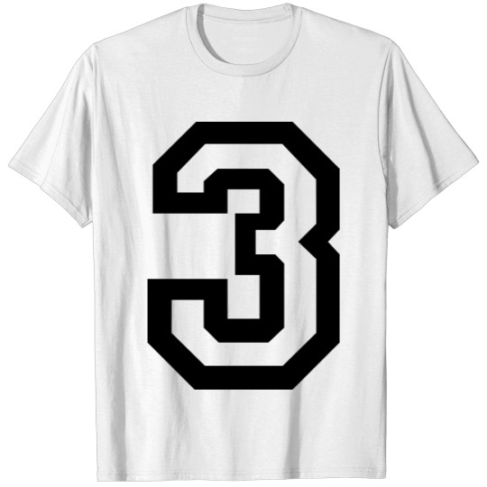 number three T-shirt
