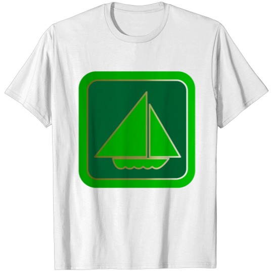 ship boat canoe sailboat submarine yacht anchor348 T-shirt