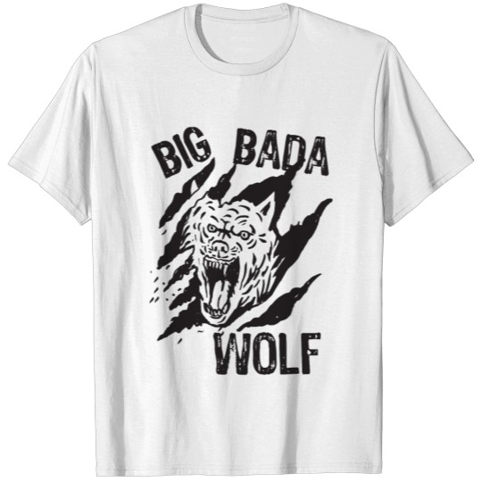 Big Bada Wolf Paw Scratch T-shirt