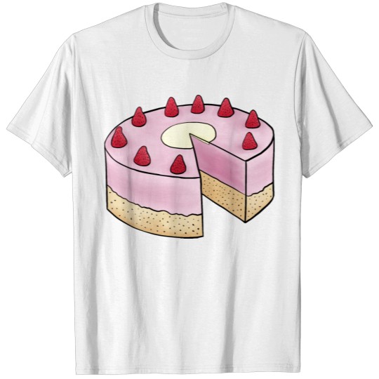 Strawberry cake for parents and baby matching outf T-shirt
