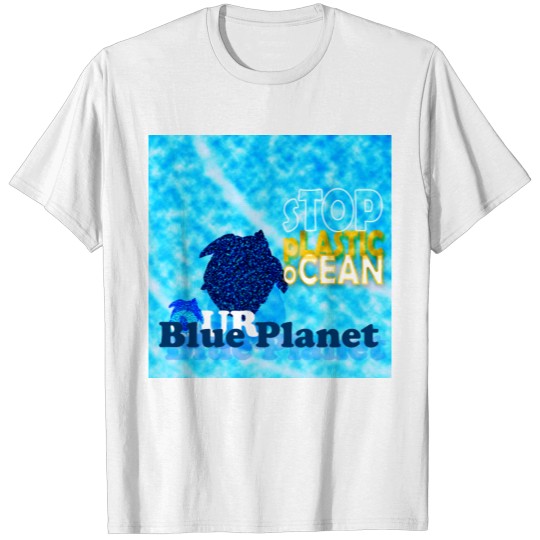 Stop Plastic Ocean Square Posters T-shirt