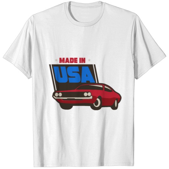 Classic Cars Made in USA T-shirt