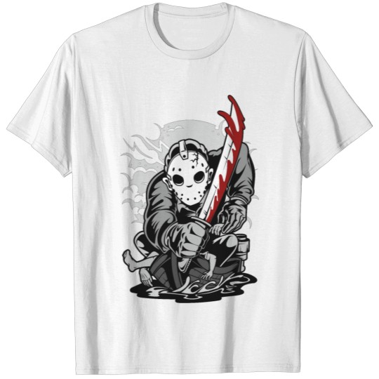 masked killer tee gift idea for horror fans T-shirt