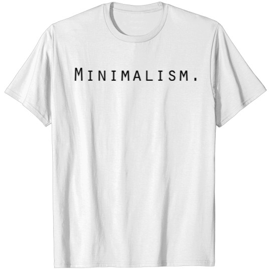 Minimalism slogan T-shirt